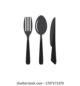 Fork Spoon Knife icon vector illustration template design