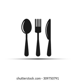 Fork Spoon Knife Icon Vector