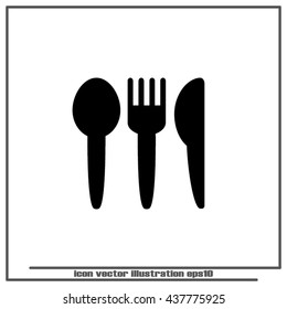 Fork Spoon Knife Icon Vector