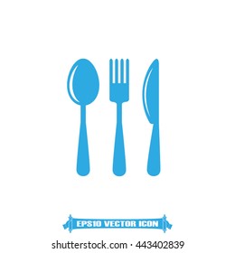 Fork Spoon Knife icon vector illustration eps10.