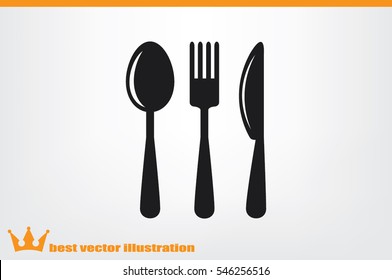 Fork Spoon Knife icon vector illustration eps10.