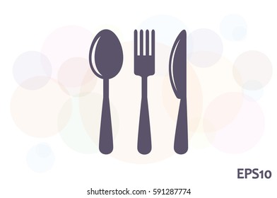 Fork Spoon Knife icon vector illustration eps10.