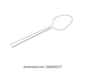 cuchillo de cuchara de tenedor. Cuchara de plata sobre fondo blanco.Conjunto de siluetas de cucharas con nombres (ensalada, sopa, cuchara sopera, degustación, sundae, postre, café). Cocina, restaurante, cafetería, cubiertos y utensilios de cocina.