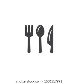 Fork Spoon Knife Vector Icon Template Stock Vector (Royalty Free ...