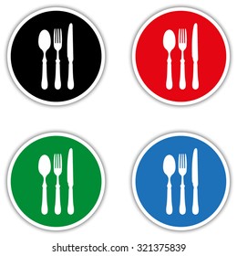fork spoon knife  - vector icon