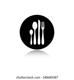 fork spoon knife - vector icon