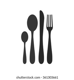 fork spoon knife  - vector icon