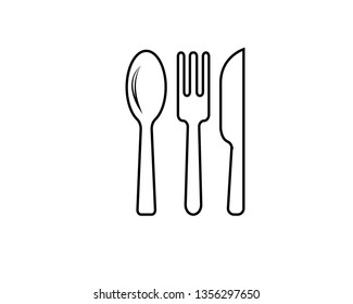 Fork spoon and knife vector isolated - Vector

