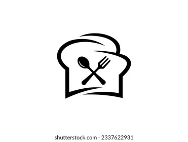 fork and spoon logo design. icon symbol for health restaurant food diet and etc.