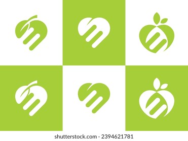 fork and spoon logo design. icon symbol love health restaurant food