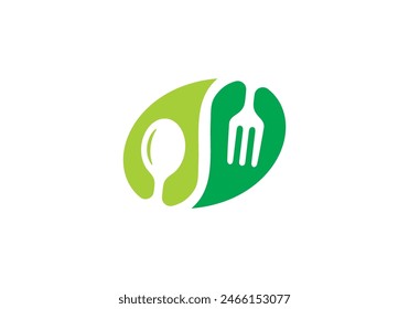 fork and spoon logo design. icon symbol for health restaurant food 