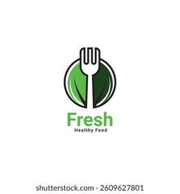 fork and spoon logo design. icon symbol for health restaurant food 