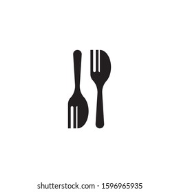 Fork and spoon logo icon