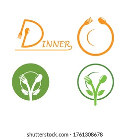 fork and spoon logo icons vector illustration template