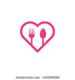 fork and spoon logo template vector icon illustration design 