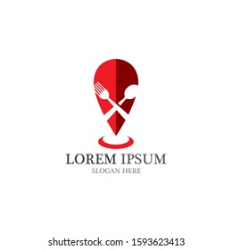 Fork and spoon logo vector 