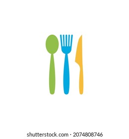 fork and spoon logo vector template