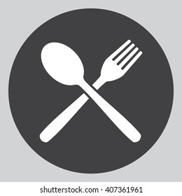 Fork And Spoon On Background