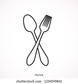 	
Fork Spoon Restaurant Icon black 