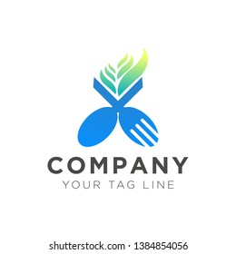 fork and spoon restaurant logo design