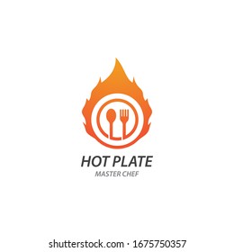 fork and spoon restaurant logo vector template