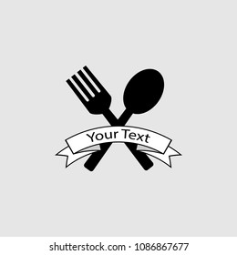 Fork and spoon sign vector isolated