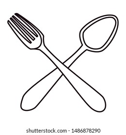 fork and spoon utensils cooking