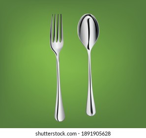 Fork and spoon vector illustration