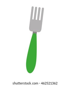 fork tool cutlery silhouette icon vector illustration design