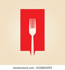 Fork arte na moda encantadora vetor abstrato ilustração colorido prático design.eps