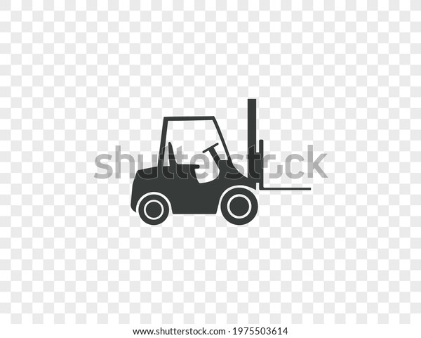 Fork truck, forklift, transport, shipping\
icon. Vector\
illustration.