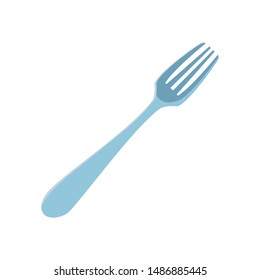 fork utensil on white background