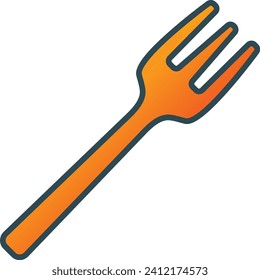 Fork vector icon. Can be used for printing, mobile and web applications.