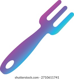 Ilustración de diseño de icono de Vector de tenedor