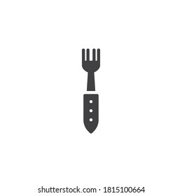 Fork vector icon. filled flat sign for mobile concept and web design. Fork glyph icon. Symbol, logo illustration. Vector graphics