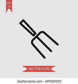 Fork vector icon illustration symbol