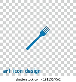 fork vector icon on an abstract background