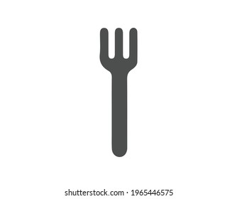Fork vector icon, restaurant symbol. Simple, flat design for web or mobile app