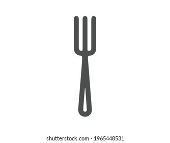 Fork vector icon, restaurant symbol. Simple, flat design for web or mobile app