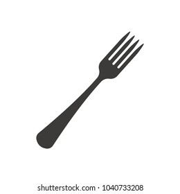 Fork vector icon for web design in a flat style