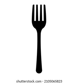 Fork Vector Illustration Black On White Stock Vector (Royalty Free ...