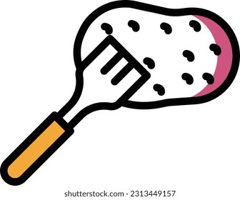 ilustración de bifurcación en un fondo transparente. Símbolos de calidad superior. Iconos vectoriales de color de línea para el concepto y el diseño gráfico.