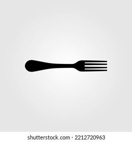 Fork Vector Logo Design in black