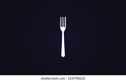 Fork vector logo design template