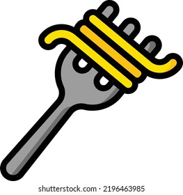 fork vector on white background. isolated Vector icon