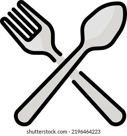 fork vector on white background. isolated Vector icon