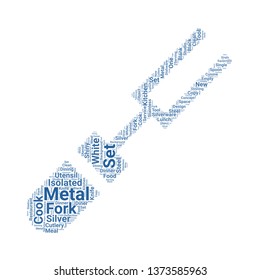 fork word cloud. tag cloud about fork