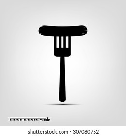 fork,frankfurter
