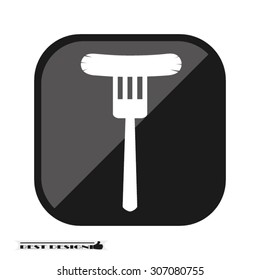 fork,frankfurter