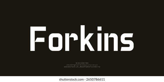 Forkins modern stylish small alphabet letter logo design